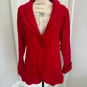 Chic Red Women's Blazer